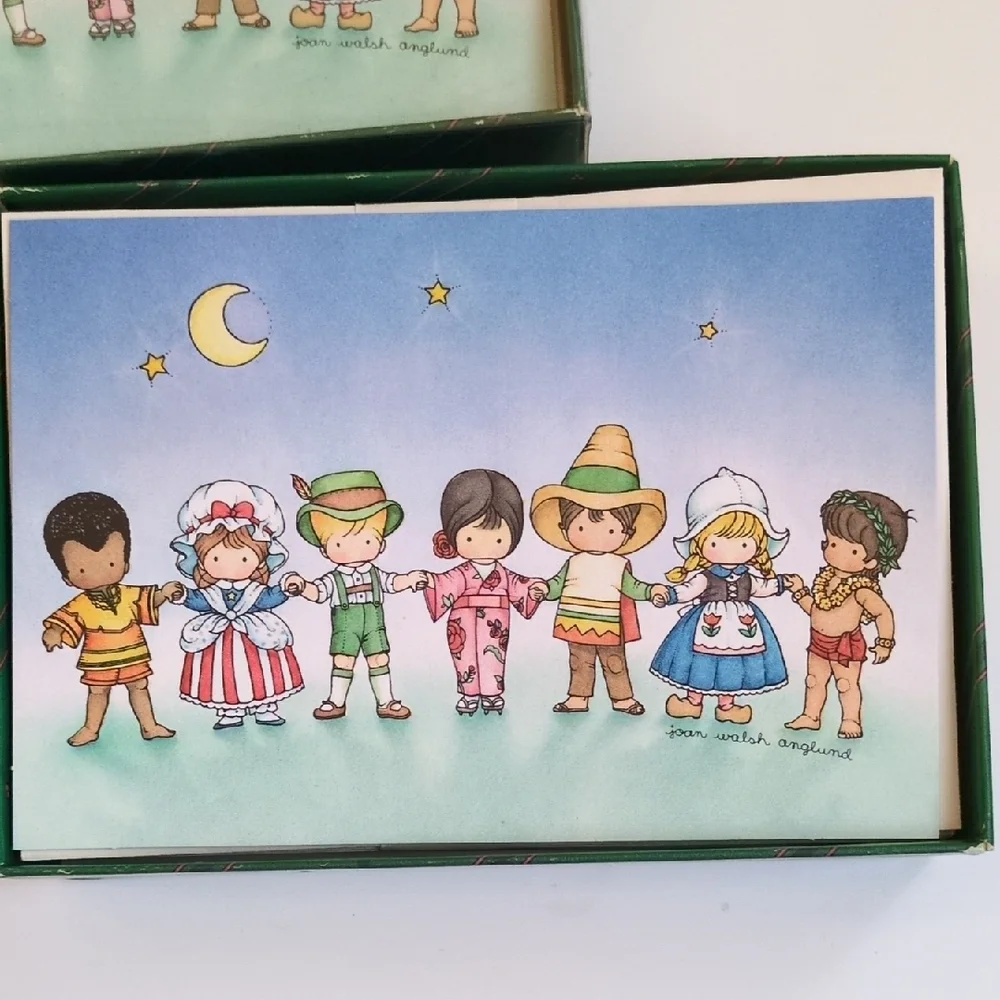 47 Vintage 80s Joan Walsh Anglund Holiday Christmas Cards - Boys &‎ Girls World